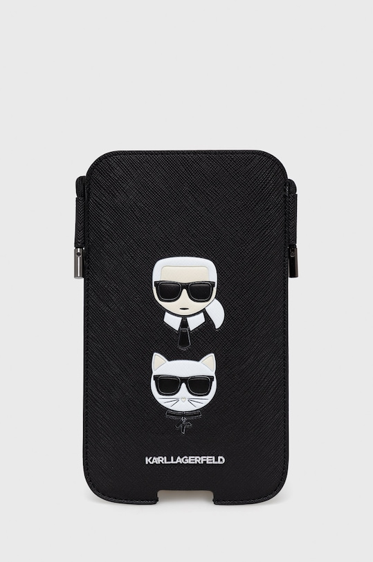 Obal na telefón Karl Lagerfeld 6,1'' na mobil černá KLHCP12MOPHKCK