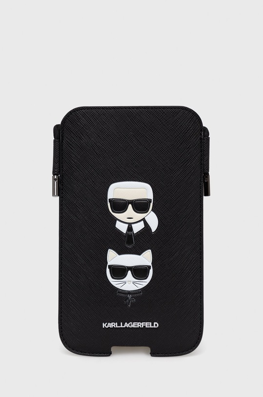 Karl Lagerfeld pokrowiec na telefon 6,7'' na telefon czarny KLHCP12LOPHKCK
