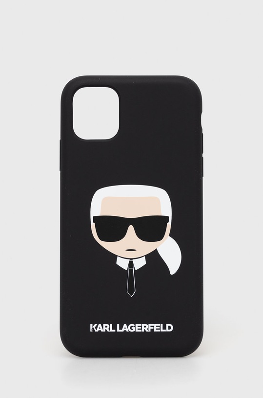 Karl Lagerfeld etui na telefon iPhone 11 6,1''/ Xr na telefon czarny KLHCN61SLKHBK
