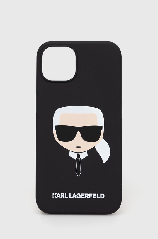 Obal na telefon Karl Lagerfeld Iphone 13 6,1'' na mobil černá KLHCP13MSLKHBK