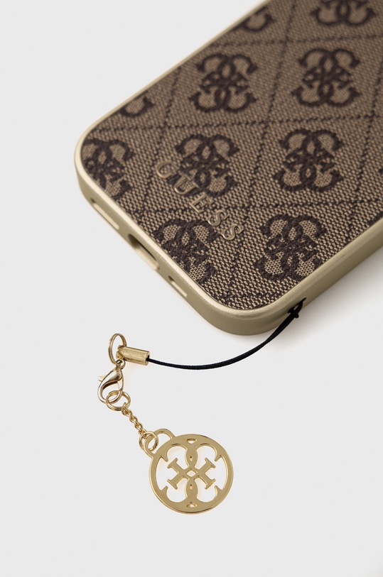 Guess etui na telefon iPhone 14 Pro 6,1" GUHCP14LGF4GBR brązowy AA00