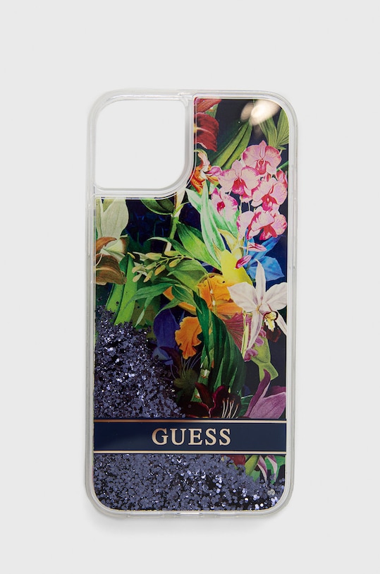 Guess etui na telefon iPhone 14 Plus 6,7" na telefon niebieski GUHCP14MLFLSB