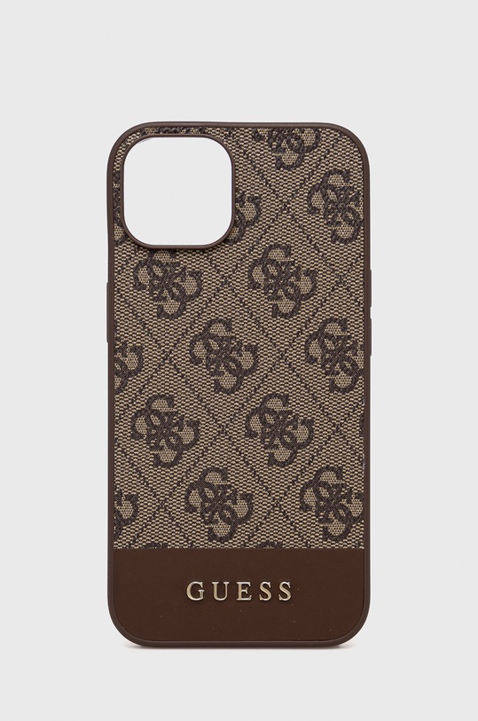 Θήκη κινητού Guess Iphone 14 6,1" για tablet καφέ GUHCP14SG4GLBR