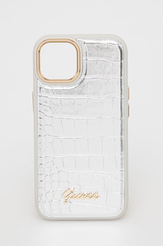 Guess etui na telefon iPhone 14 6,1" na telefon srebrny GUHCP14SHGCRHS