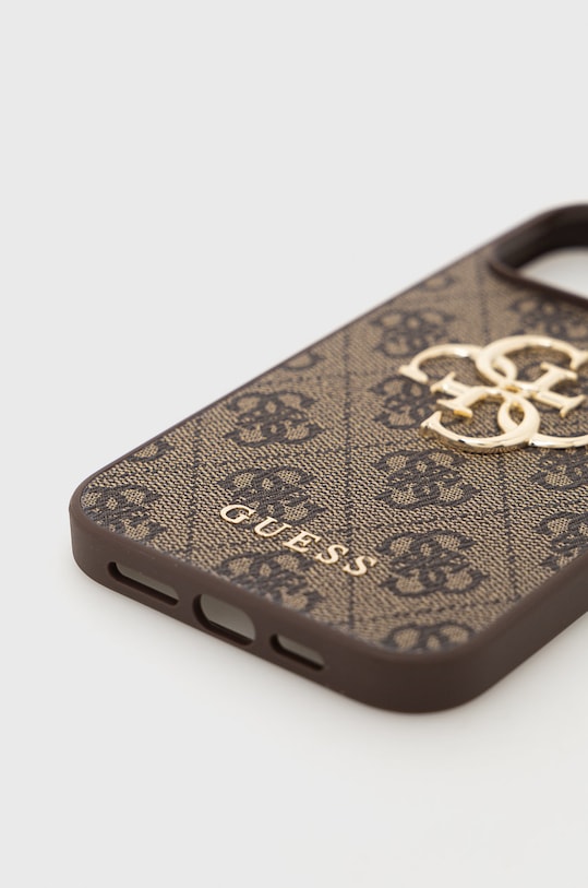 Guess etui na telefon iPhone 14 Pro Max 6,7" GUHCP14X4GMGBR brązowy AA00