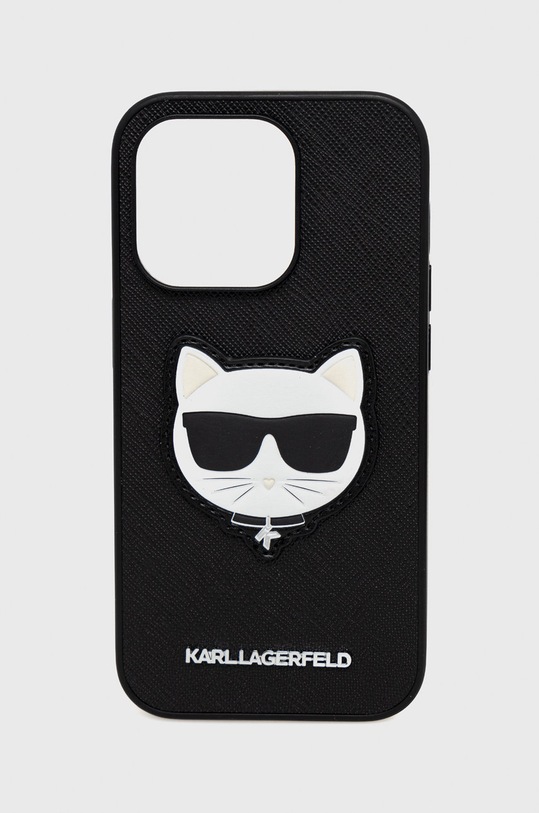 Karl Lagerfeld etui na telefon iPhone 14 Pro 6,1" na telefon czarny KLHCP14LSAPCHK