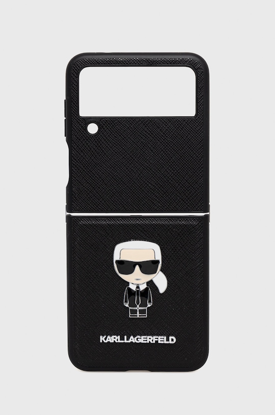 Karl Lagerfeld husa pentru telefon Galaxy Z Flip 4 pentru telefon negru KLHCZF4IKMSBK