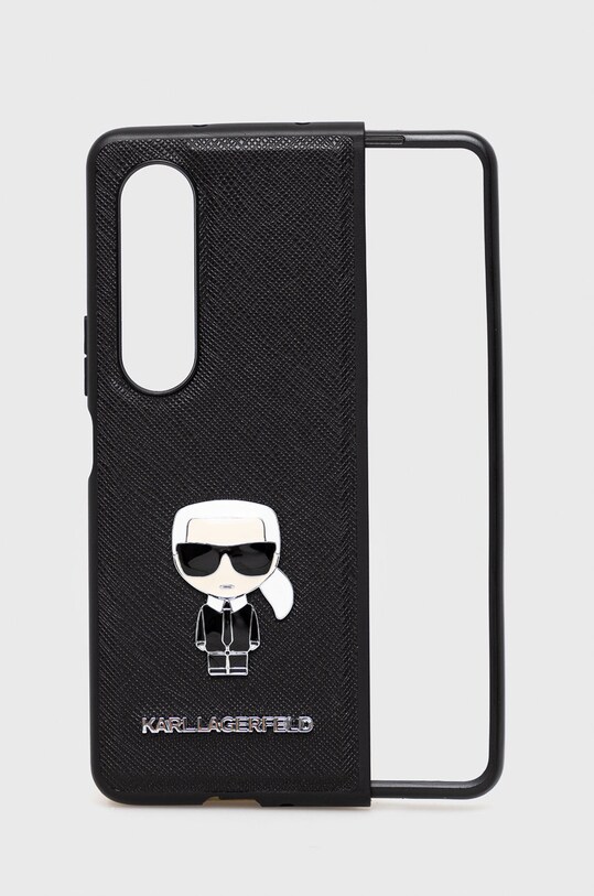 Obal na telefon Karl Lagerfeld Galaxy Z Fold 4 na mobil černá KLHCZFD4IKMSBK