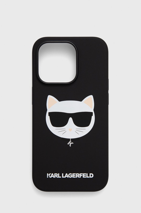 Karl Lagerfeld etui na telefon iPhone 14 Pro 6,1" na telefon czarny KLHMP14LSLCHBK