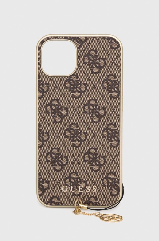 Guess etui na telefon iPhone 13 6,1" na telefon brązowy GUHCP13MGF4GBR