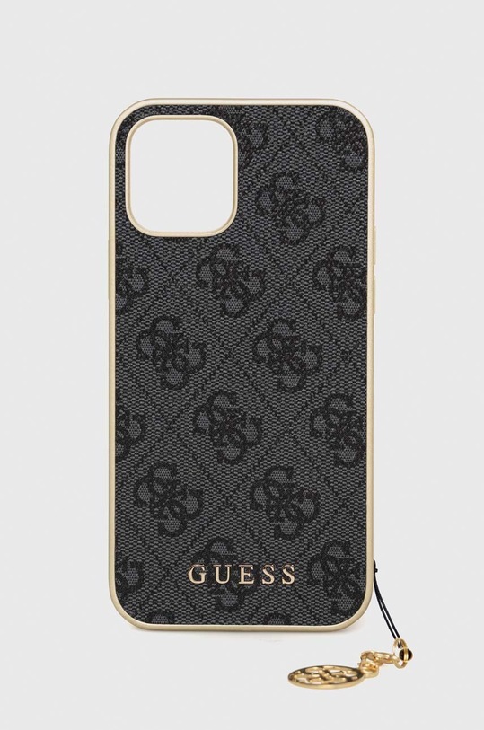 Guess custodia per telefono iPhone 12/12 Pro 6,1" custodia per telefono nero GUHCP12MGF4GGR
