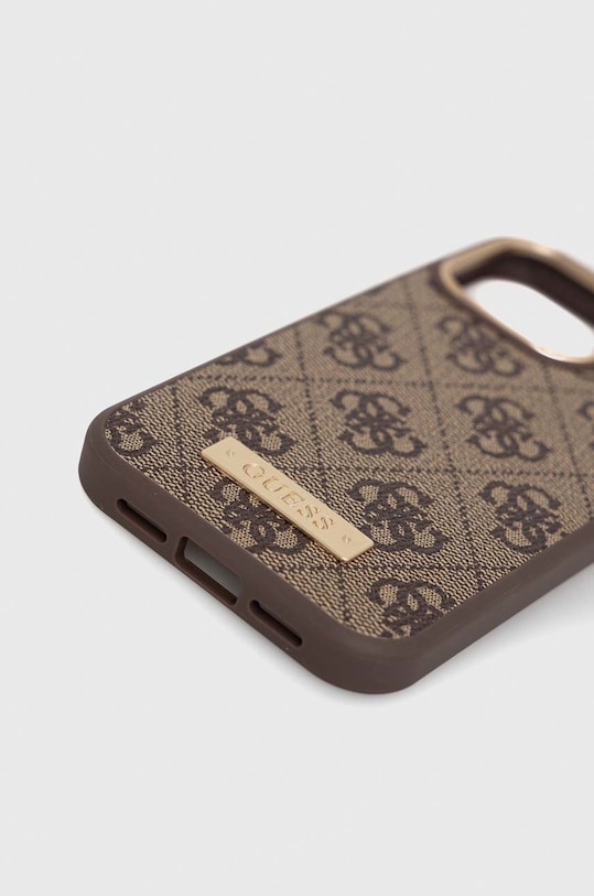Guess etui na telefon iPhone 13 Pro / 13 6,1" GUHMP13LU4GPRW brązowy AA00