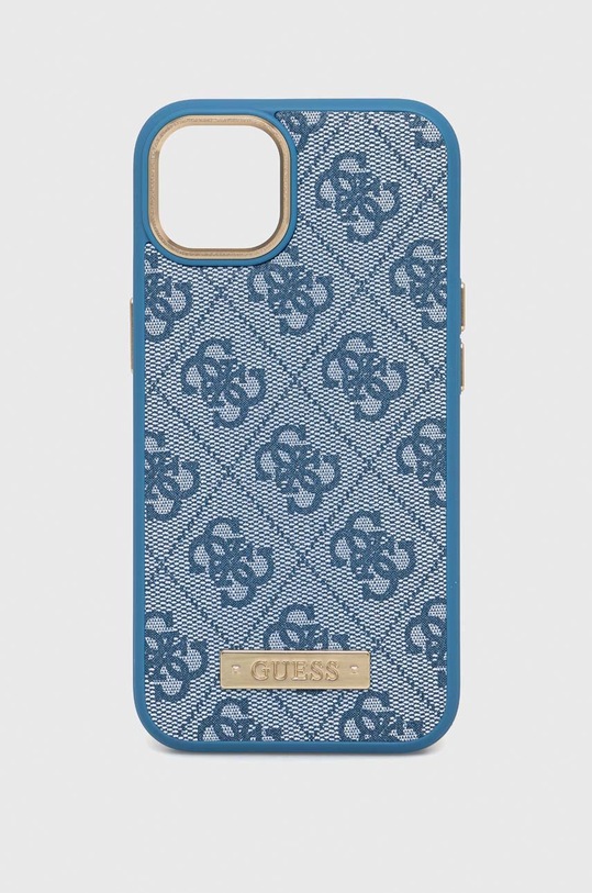 Guess etui na telefon iPhone 13 6,1" na telefon niebieski GUHMP13MU4GPRB