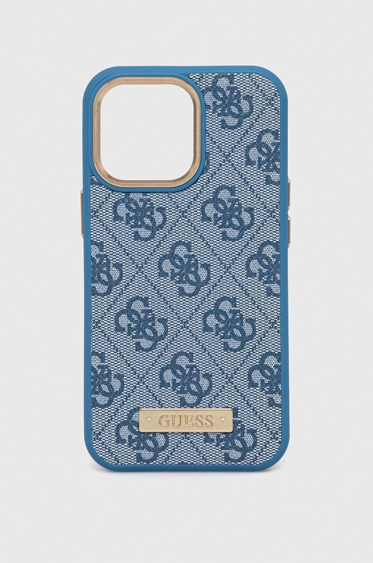 Guess etui na telefon iPhone 13 Pro / 13 6,1" na telefon niebieski GUHMP13LU4GPRB