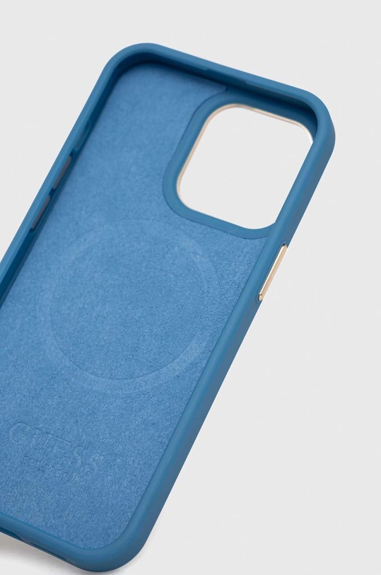 Guess etui na telefon iPhone 13 Pro / 13 6,1" GUHMP13LU4GPRB niebieski AA00
