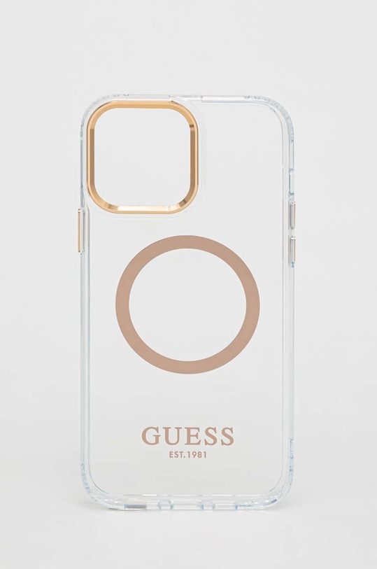Guess etui na telefon iPhone 13 Pro Max 6,7" na telefon złoty GUHMP13XHTRMD