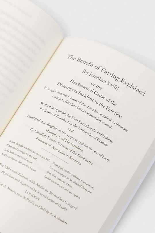 Alma Books Ltd książka The Benefit of Farting Explained, Jonathan Swift 9781847496805 multicolor AA00
