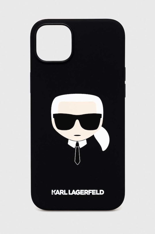 Obal na telefon Karl Lagerfeld iPhone 14 Plus 6,7" na mobil černá KLHMP14MSLKHBK