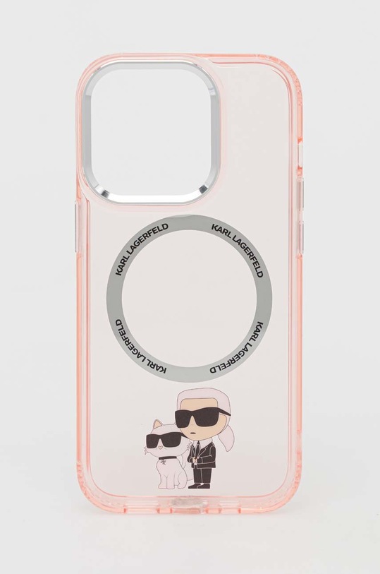 Karl Lagerfeld etui na telefon iPhone 14 Pro 6,1" na telefon czerwony KLHMP14LHNKCIP
