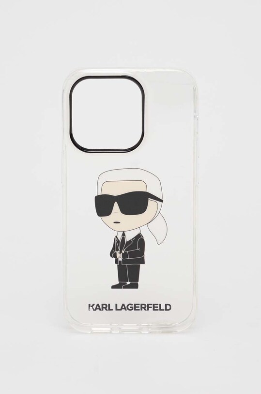 Karl Lagerfeld etui na telefon iPhone 14 Pro 6,1" na telefon transparentny KLHCP14LHNIKTCT