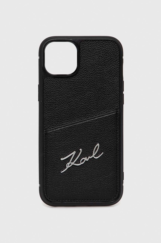 Obal na telefon Karl Lagerfeld iPhone 14 Plus 6,7" na mobil černá KLHCP14MCSSK