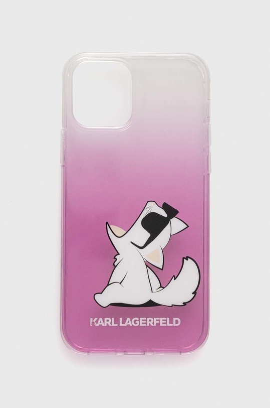 Karl Lagerfeld etui na telefon iPhone 12/12 Pro 6,1" na telefon różowy KLHCP12MCFNRCPI
