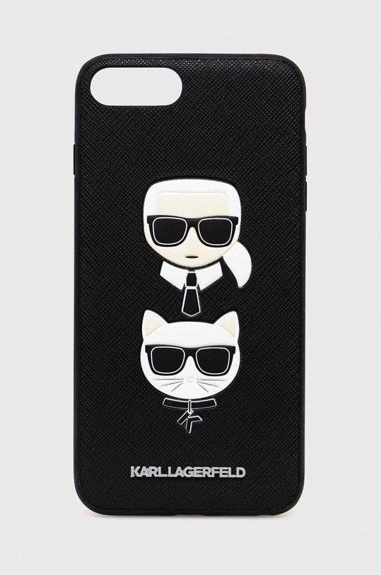 Karl Lagerfeld etui na telefon iPhone 7 Plus / 8 Plus na telefon czarny KLHCI8LSAKICKCBK