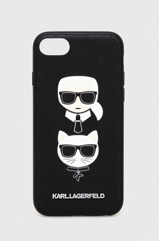Karl Lagerfeld etui na telefon iPhone 7/8 / SE 2020 / SE 2022 na telefon czarny KLHCI8SAKICKCBK