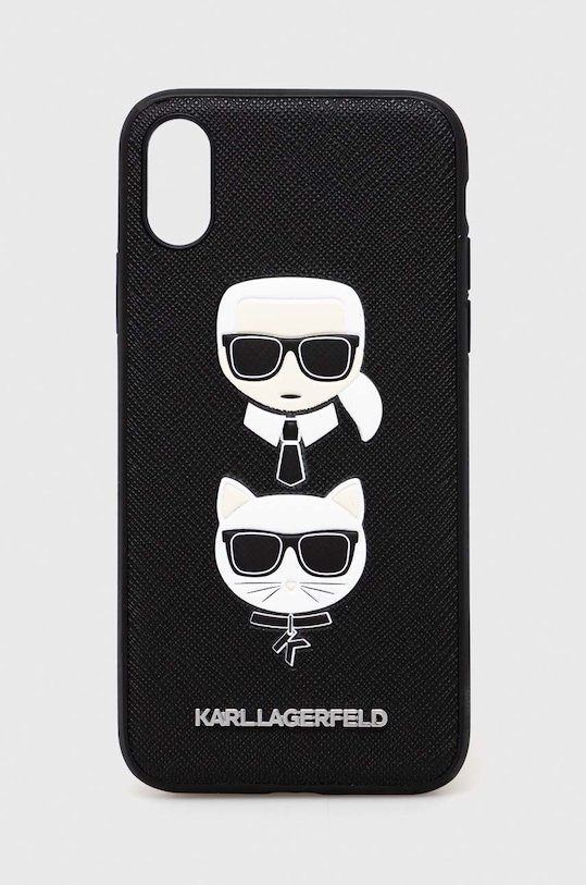 Karl Lagerfeld etui na telefon iPhone X/XS na telefon czarny KLHCPXSAKICKCBK