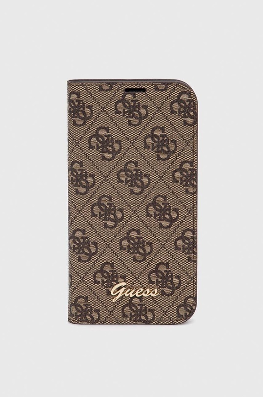 Guess husă pentru telefon iPhone 14 6,1'' pentru telefon maro GUBKP14SHG4SHW