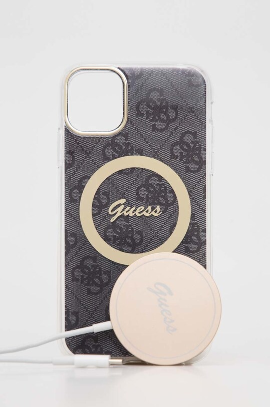 Doplňky Pouzdro na telefon a nabíječka Guess iPhone 11 6,1'' GUBPN61H4EACSK černá