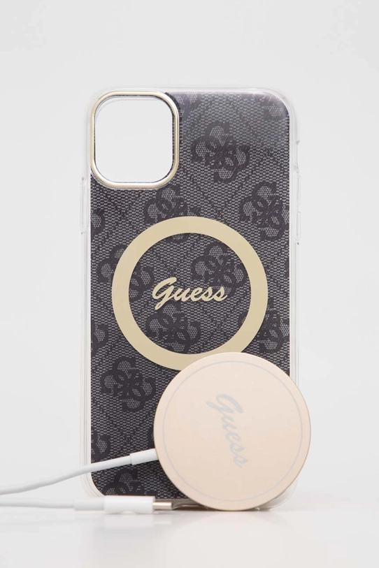 Doplnky Puzdro na telefón a nabíjačka Guess iPhone 11 6,1'' GUBPN61H4EACSK čierna