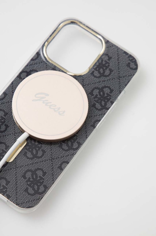 Guess etui na telefon i ładowarka iPhone 13 Pro GUBPP13LH4EACSK czarny AA00