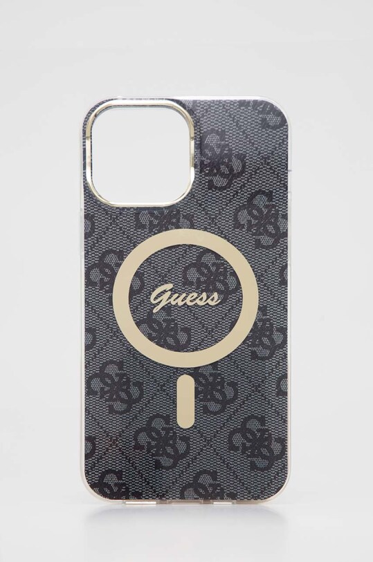 Guess etui na telefon i ładowarka iPhone 13 Pro Max na telefon czarny GUBPP13XH4EACSK