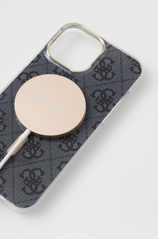 Guess custodia per telefono e caricabatterie iPhone 13 Pro Max GUBPP13XH4EACSK nero AA00
