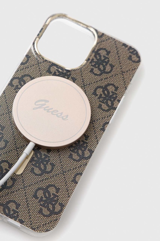 Guess telefontok és töltő iPhone 13 Pro Max GUBPP13XH4EACSW barna AA00