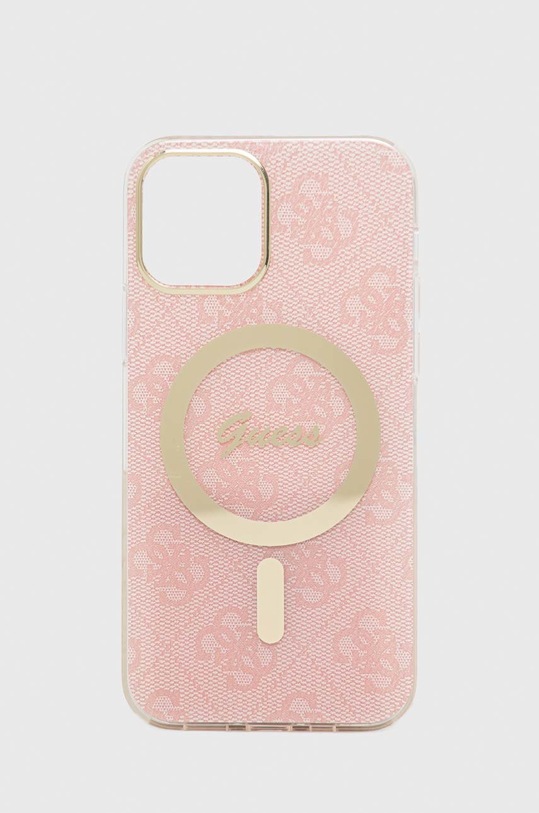 Guess etui na telefon i ładowarka iPhone 12/12 Pro GUBPP12MH4EACSP różowy AA00