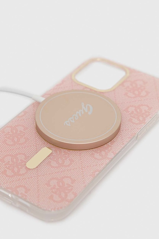 Kiegészítők Guess telefontok és töltő iPhone 12/12 Pro GUBPP12MH4EACSP rózsaszín