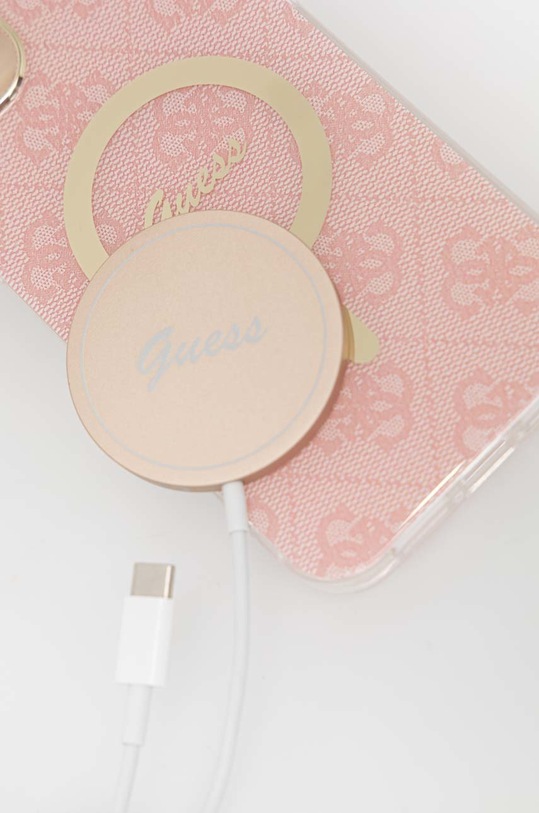 Зарядно и калъф за телефон Guess iPhone 14 Plus 6,7'' GUBPP14MH4EACSP розов AA00