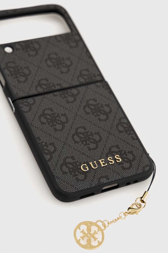 Puzdro na mobil Guess F721 Z Flip 4 GUHCZF4GF4GGR sivá AA00