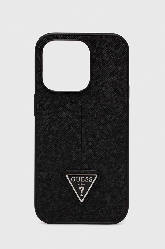 Guess etui na telefon iPhone 14 Pro 6,1'' na telefon czarny GUHCP14LPSATLK