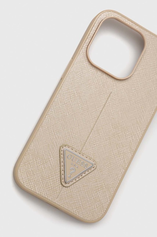 Guess etui na telefon iPhone 14 Pro 6,1'' GUHCP14LPSATLE beżowy AA00