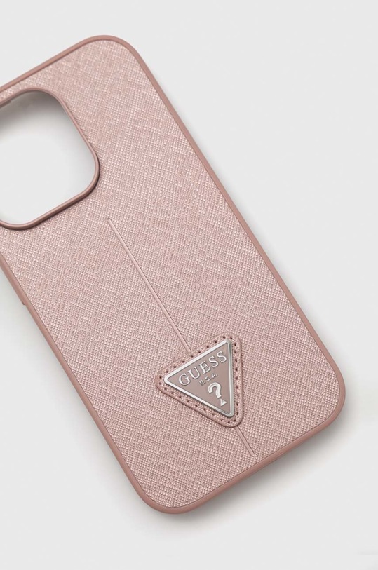 Guess etui na telefon iPhone 14 Pro 6,1'' GUHCP14LPSATLP różowy AA00
