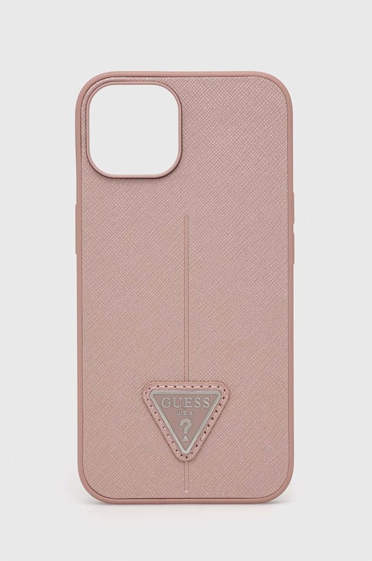 Guess etui na telefon iPhone 14 6,1'' na telefon różowy GUHCP14SPSATLP