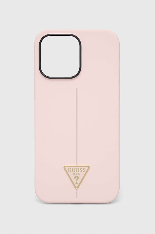 Guess etui na telefon iPhone 14 Pro Max 6,7'' na telefon różowy GUHCP14XSLTGP