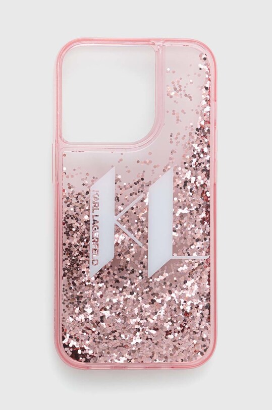 Кейс за телефон Karl Lagerfeld iPhone 14 Pro 6,1" за телефон розов KLHCP14LLBKLCP