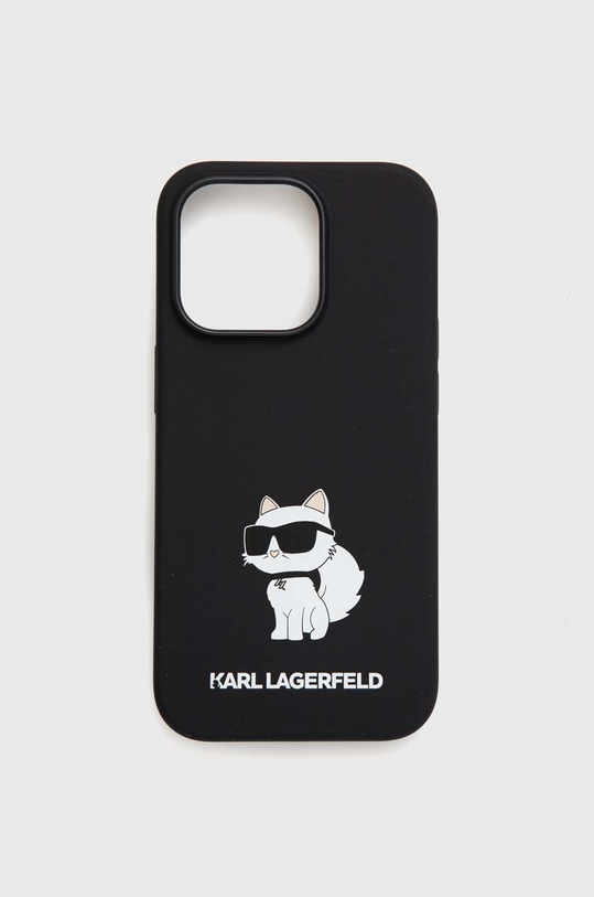 Karl Lagerfeld etui na telefon iPhone 14 Pro 6,1'' na telefon czarny KLHCP14LSNCHBCK