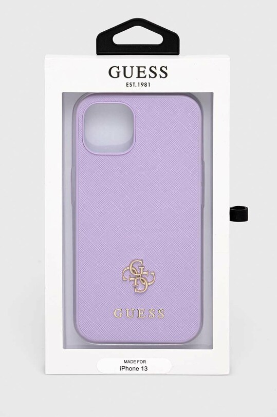 Doplňky Obal na telefon Guess iPhone 13 6,1'' GUHCP13MPS4MU fialová