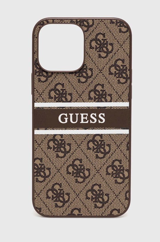 Guess etui na telefon iPhone 13 Pro Max 6,7'' na telefon brązowy GUHCP13X4GDBR