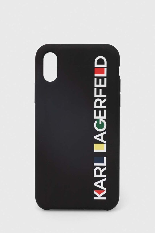 Karl Lagerfeld etui na telefon iPhone X/Xs na telefon czarny KLHCPXBHWHBK